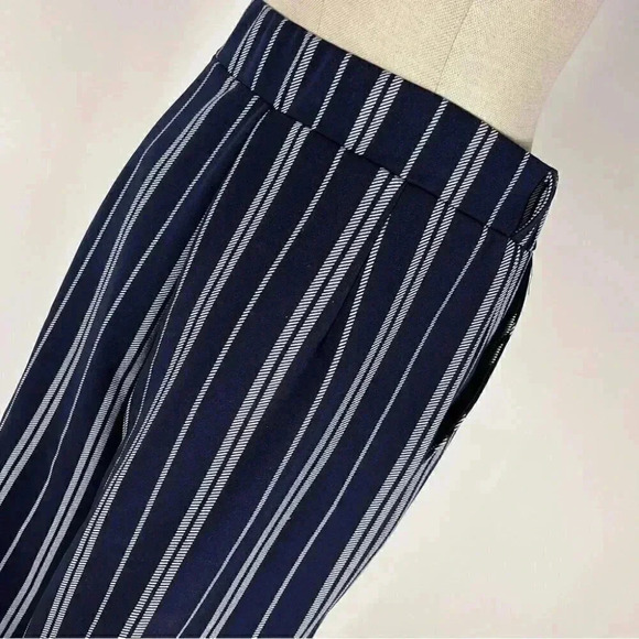 Amanda Green cropped wide leg pants striped size s - Picture 4 of 12
